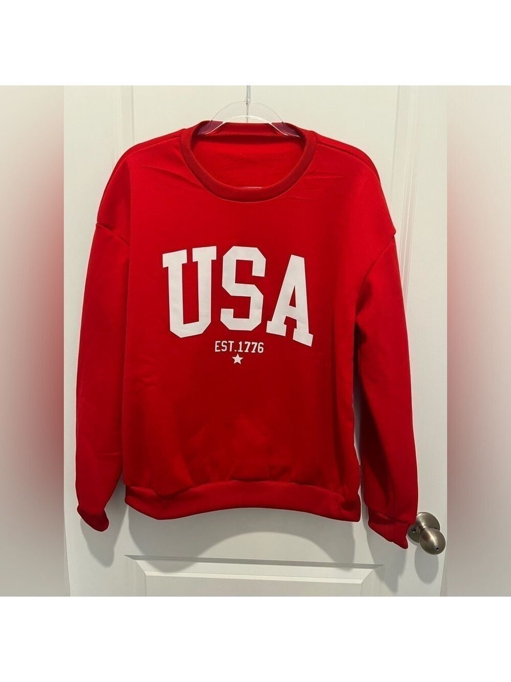 USA Sweatshirt Large Red NWOT